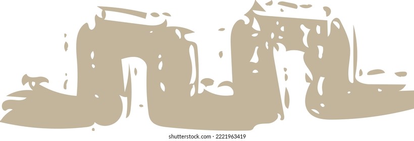 Abstract shape modern art design element for print and web background