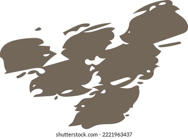 Abstract shape modern art design element for print and web background