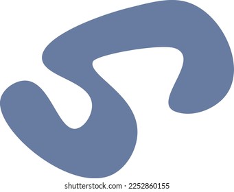 Abstract shape modern art design element illustration for background