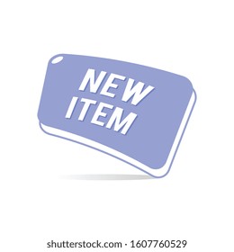Abstract Shape New Item Vector Label