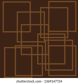 Abstract shape on brown background