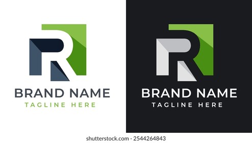 Abstract Shape on Letter R Logo Inspiration. Initial Letter R with Abstract Shape Logo Design. Abstract Shape Symbol for Corporate Business Identity. Alphabet Vector Logo Illustration