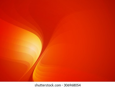 Abstract Shape Orange Background, Vector Illustration