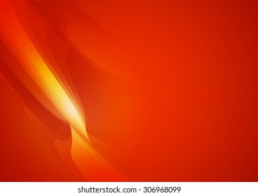 Abstract Shape Orange Background, Vector Illustration