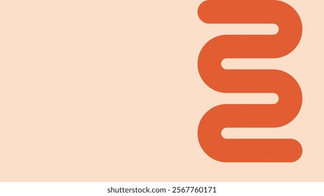 Abstract shape orange beige cream desktop wallpaper vector. Orange shape on beige cream background. Abstract shape orange beige cream desktop wallpaper background vector.