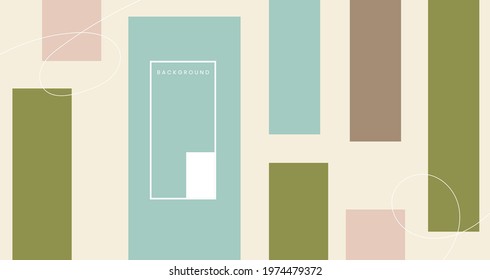 abstract shape with pastel color background