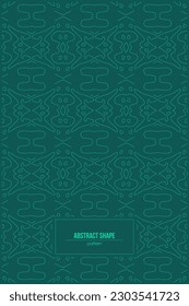 abstract shape pattern with green neon color