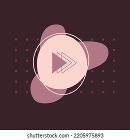 Abstract Shape Play Button for business and web site. This simple minimalist design is suitable for any gift. You can send it as a thank you gift to your friend.