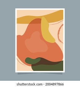 Abstract shape Poster Template, for room decoration