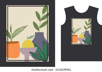 Abstract shape print for girls, women's 