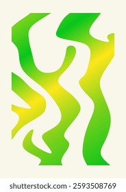 Abstract shape of rainbow colored curved lines with background. Abstract wavy colorful lines