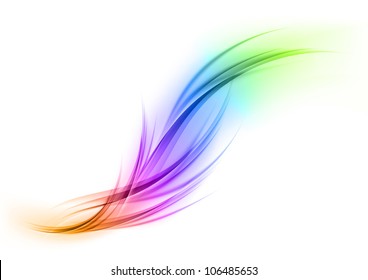 Abstract Shape In The Rainbow Colors