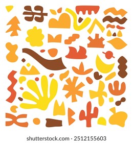 forma abstrata randômico trendy doodle