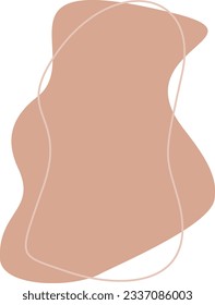 Abstract shape recolorable vector element
