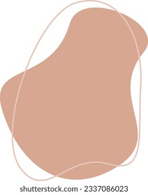 Abstract shape recolorable vector element