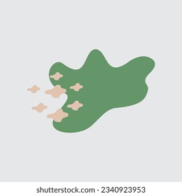 Abstract shape recolorable vector element