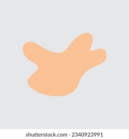 Abstract shape recolorable vector element