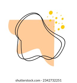 Abstract shape recolorable vector element