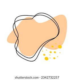 Abstract shape recolorable vector element