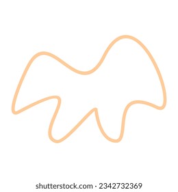 Abstract shape recolorable vector element