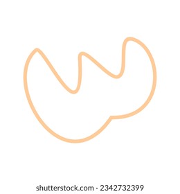 Abstract shape recolorable vector element