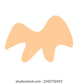 Abstract shape recolorable vector element