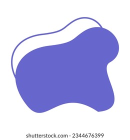 Abstract shape recolorable vector element