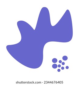 Abstract shape recolorable vector element