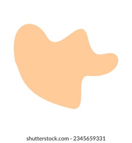 Abstract shape recolorable vector element