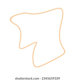 Abstract shape recolorable vector element