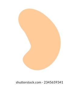 Abstract shape recolorable vector element