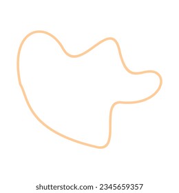 Abstract shape recolorable vector element