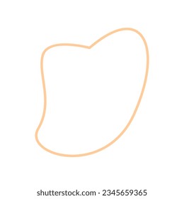 Abstract shape recolorable vector element