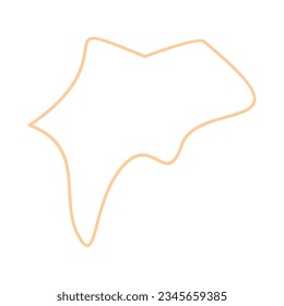 Abstract shape recolorable vector element