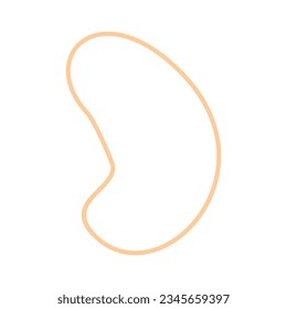 Abstract shape recolorable vector element