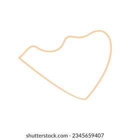 Abstract shape recolorable vector element