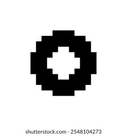 Forma abstracta Pixel Art retro