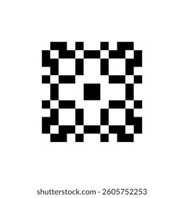abstract shape retro pixel art