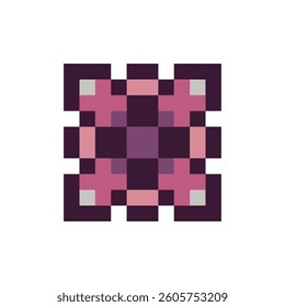 abstract shape retro pixel art