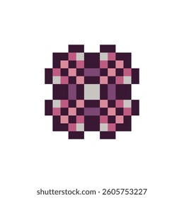 abstract shape retro pixel art