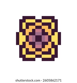 abstract shape retro pixel art