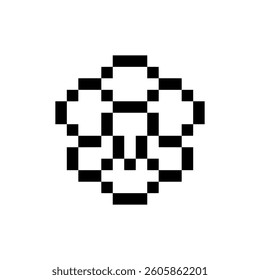 abstract shape retro pixel art