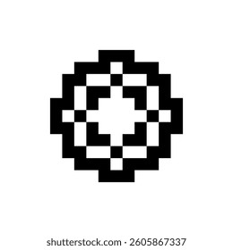abstract shape retro pixel art