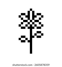 abstract shape retro pixel art