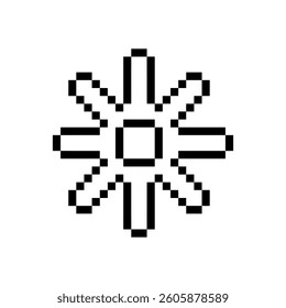 abstract shape retro pixel art