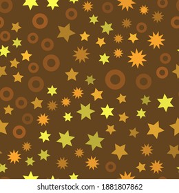 abstract shape seamless on brown background