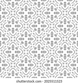 Abstract shape seamless, ornament pattern ready to print