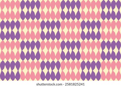 Abstract shape seamless pattern. Abstract background, wrapping paper, fabric pattern, wallpaper with hand drawn style vector illustration