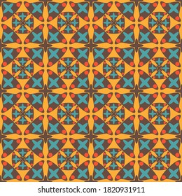 Abstract shape seamless pattern geometric  background.