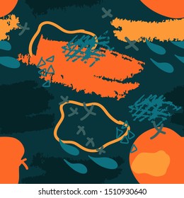 Abstract Shape Seamless Pattern Illustration